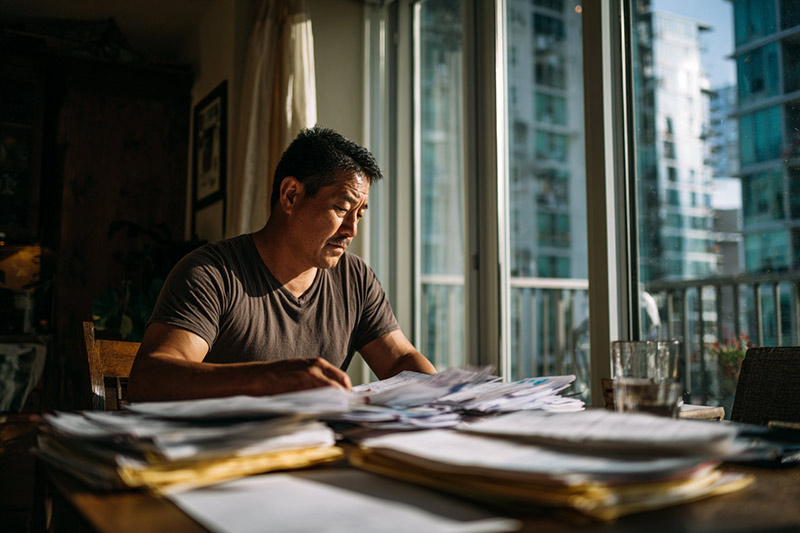 Man in Los Angeles with multiple workers' compensation and other legal claims